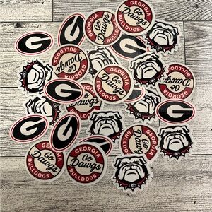 Georgia Bulldogs Sticker Set - Red, Black, White